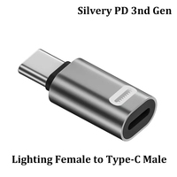 Pour Lightning femelle vers Type C USB mâle adaptateur PD 35W iOS câble de charge rapide pour iPhone 15 14 Pro Max iPad mini Air USB-C