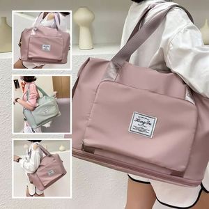 Bolsas de viaje plegables de gran capacidad, bolso de mano impermeable, bolsa de viaje, bolsa de hombro para almacenamiento de gimnasio y Yoga, envío directo - Product Image 5