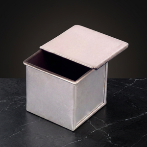 Easy to Operate Light Non-stick Aluminum Square Mini Loaf <b>Pan</b> for Baking Oven Black Oven Safe - Product Image 1