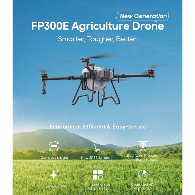 300E Agriculture Spraying Drone 4D Imaging IP67 Waterproof Carbon Fiber Modular Pesticide Fertilizer Seeding Camera Orchard Rice