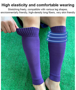 Outdoor Athletic Fútbol Compresión Calf Shin Calcetines Fútbol Footless Medias - Product Image 3