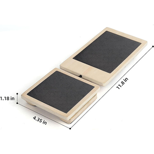 Planche d'équilibre en bois pour la cheville et le pied, correctrice de posture, soulagement de la fasciite plantaire, thérapie physique, renforceur et entraîneur musculaire - Product Image 1