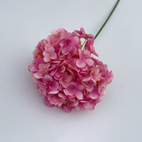 Bunga Hydrangea buatan, 216 buah bunga Hydrangea sutra putih dengan batang penuh bunga Hydrangea untuk tengah pernikahan