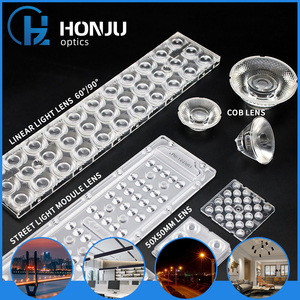 상업 산업 실내 조명 Cob Pmma 렌즈 광학 아크릴 OEM 신발 상자 선형 프로젝터 Led 거리 홍수 빛 렌즈 - Product Image 1