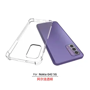 Back Cover Shockproof Soft TPU Clear Transparent Anti Drop Case for Nokia G42 5G C110 4G C22 4G Phone Case