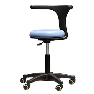 Adjustable Saddle Stool Chairs with Backrest, Medical Dental Saddle Stool Dentist Ergonomic Chair with 360 Rotating Lift Chair