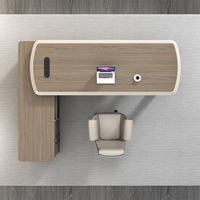 Scrivania a L con Mobile Laterale Boss Wood di Foshan, Combo Moderno e Minimalista per Manager, Scrivania per Computer con Armadietto Laterale per Ufficio