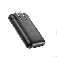 HNT OEM/ODM Nouveau chargeur mural ultra-fin PD 30W/18W à charge rapide avec ports USB-A+ Type-C, adaptateur d'alimentation portable pour iPhone 15/16