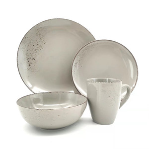 Service de table <span class=keywords><strong>Royal</strong></span> <span class=keywords><strong>Albert</strong></span>, glaçure réactive, passe au micro-ondes, <span class=keywords><strong>vaisselle</strong></span> de camping, assiettes en céramique personnalisées, assiettes en porcelaine unie - Product Image 1