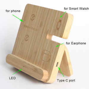 แม่เหล็กไฟฟ้าไร้สาย15W caricabatterie สำหรับ iPhone 15 Pro PER iWatch S10 supportare Di ricarica pieghevole - Product Image 3