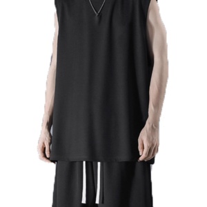 Singlet de sport décontracté pour homme de haute qualité en soie glacée, marque de mode, sans manches, t-shirt d'été, singlet pour homme - Product Image 4