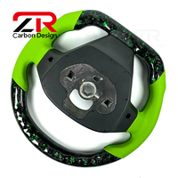 Volant en fibre de carbone forgé LED RPM pour Ford Fiesta MK7 MK7.5 ST PUMA MK2 ST MK3 MK4 2008 -2024