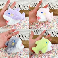 Pas cher Requin et Baleine En Peluche Porte-clés Vie Marine Poupée Pendentif Populaire Porte-clés Jouets Enfants Cadeau Sac À Dos Requin Poupée Porte-clés