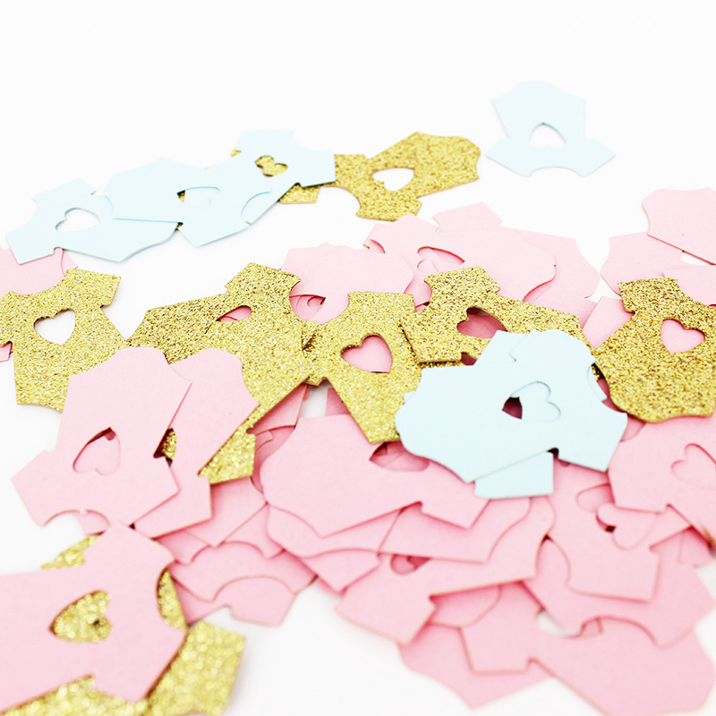 Высококачественные двухсторонние конфетти для детского душа блестящие конфетти милая маленькая ткань в Форме Конфетти