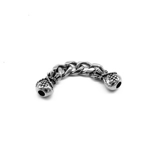 Cadena de cuentas de acero inoxidable yunnique para hacer pulseras, accesorios de joyería de forma irregular GZY-PJ0202 - Product Image 5