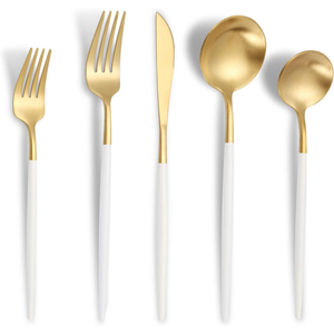 Juego de Cubiertos de Acero Inoxidable con Acabado Mate en Arena y Diseño de Portugal, Popular para Familias, Hoteles y Restaurantes, Incluye Cuchillos, Tenedores y Cucharas - Product Image 1