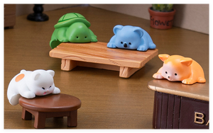 Figurine de dessin animé mignon créatif coloré art animal lapin fournitures résine artisanat pour la décoration de la maison bricolage cadeau accessoires ornement - Product Image 5