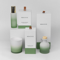 Vaporisateur de chambre personnalisé de luxe Mescente ensemble cadeau diffuseur de roseau et bougie d'arôme décoratif