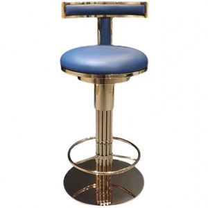 Vente en gros de tabourets de bar tendance en cuir et métal pour la maison chaise de bar pivotante et réglable de comptoir chaise haute de luxe - Product Image 3