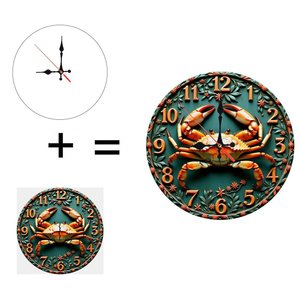 Round Wooden Wall <b>Clock</b> 25x25cm Nordic Design Silent Non Ticking Home Decor <b>Clock</b> - Product Image 5