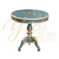 Yips LD-1906-1844 série européenne sculpture en résine peint à la main motif Floral salon canapé ensemble Table d'extrémité Table centrale