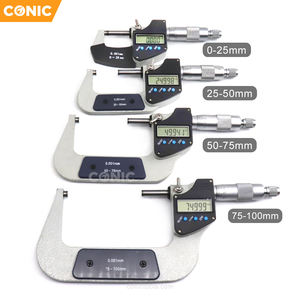 0-25MM/0-1 "micrometro elettronico digitale bidirezionale esterno con scala incisa al Laser e carburo di punta - Product Image 6