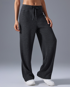 Leggings <span class=keywords><strong>de</strong></span> yoga décontractés personnalisés <span class=keywords><strong>pas</strong></span> chers pour femmes, pantalons <span class=keywords><strong>de</strong></span> <span class=keywords><strong>sport</strong></span> respirants à séchage rapide, pantalons à jambe droite amincissants avec cordon <span class=keywords><strong>de</strong></span> serrage - Product Image 5