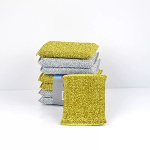 Éponge <span class=keywords><strong>métallique</strong></span> en fil doré ou argenté pour la cuisine, éponge à vaisselle en fil <span class=keywords><strong>métallique</strong></span> pour le nettoyage - Product Image 5