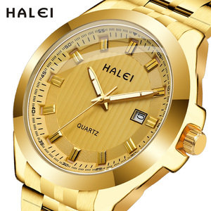 Montre simple à quartz HALEI neuve et originale, étanche 3 ATM, en acier inoxydable, mouvement japonais, vente en gros en dropshipping - Product Image 2