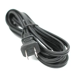 China Direct Sale PVC Insulation Material Rated Voltage 125v/250v 2 Plug Cord Power