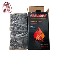 Shisha de carbón vegetal de cáscara de Coco saludable con largo tiempo de combustión/Coco de carbón
