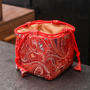 Lussuosa <span class=keywords><strong>Scatola</strong></span> Regalo in Tessuto con Ricami e Inserto in Schiuma Protettiva per Set <span class=keywords><strong>di</strong></span> Tazze da Tè, Confezione Regalo per Ramadan - Product Image 4