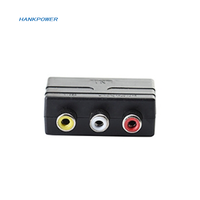 Port de convertisseur de transfert de prise péritel 21Pin à 3 RCA pour PS4 Nintendo WII contrôleur de jeu Console manette accessoires