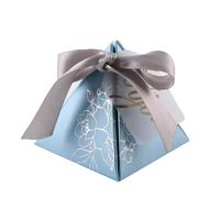 QI YUAN Recycelbare Elegante Schleife Blumen-Hochzeitsgeschenkbox mit Wellpappe Prägung Matt-Laminierung Band