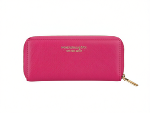 Portefeuille double fermeture éclair pour femme, petite taille, mode, microfibre, cuir synthétique, logo, toutes saisons - Product Image 1