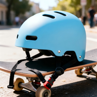 Casque de skateboard Worldcycle ZL-B007 - Coque en PC, mousse ABS/EPS, respirant, écologique, réglage par molette, doublure lavable, utilisation en intérieur