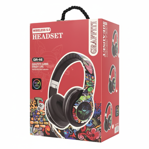 Casque audio circum-auriculaire SOMOSTEL DR-46 Bluetooth 5.0 sans fil avec haut-parleur dynamique et commandes pour téléphone mobile - Product Image 1