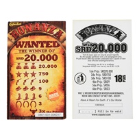 Billets de loterie à languette personnalisés pour collectes de fonds et jeux de bingo instantanés, conception gratuite en usine, en carton/carton duplex
