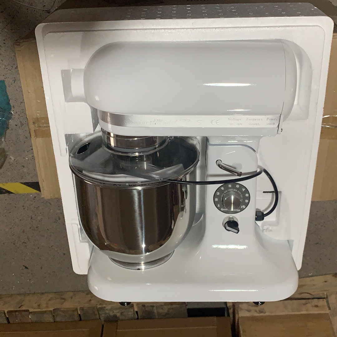 680W 7L professional white color stand mixer flour mixer for bakery shop