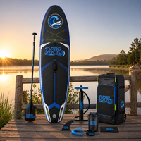 Planche de SUP gonflable pliable haut de gamme OEM personnalisée en Drop Stitch, stable et polyvalente, idéale pour les débutants en mer