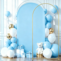 Arche de mariage en métal doré, support de toile de fond, ensemble de 3 pièces, décoration événementielle
