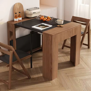 <span class=keywords><strong>Mesa</strong></span> de Comedor Extensible Multifuncional Estilo Mantequilla, <span class=keywords><strong>Mesa</strong></span> <span class=keywords><strong>Plegable</strong></span> de Madera Compacta y Moderna para el Hogar - Product Image 4