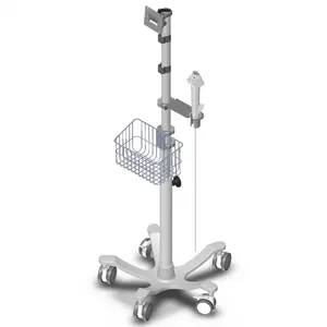 Chariot d'endoscope portable chariot d'équipement à ultrasons chariot d'endoscope vétérinaire tour d'endoscope