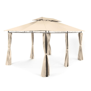 Ngoài Trời Lớn Vườn Ferro Forjado Gazebo Vải Hiện Đại 3X4 4 Bức Tường - Product Image 1