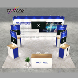 Mở Thiết Kế Nhôm Hồ Sơ Bảo Tàng Triển Lãm Modular Tùy Chỉnh Triển Lãm Đứng Hiển Thị Thương Mại Hiển Thị Gian Hàng Với TV Đứng - Product Image 2