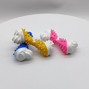 Giocattolo per cani bicolore con osso di pollo Stick detergente per denti rosicchiando il morso resistente al morso giocattolo interattivo per animali domestici - Product Image 3