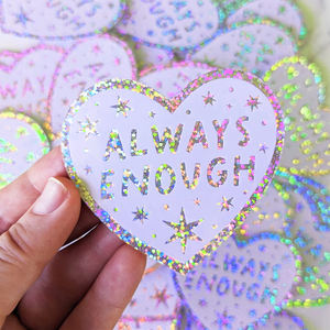 キラキラ永久ステッカーカスタムUV印刷防水取り外し可能PVCビニールステッカーロゴラベルステッカー電話ラップトップ用 - Product Image 1