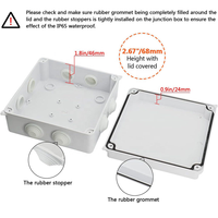 Boîte de jonction électrique JOHNN de haute qualité IP65 série Q3 en ABS blanc 150*150*70 étanche à l'eau et à la poussière pour usage industriel, résidence et commerce