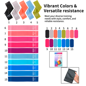 Leeton Biểu Tượng Tùy Chỉnh 5Pcs Ngắn Resistance Bands Set Cho Nhà Tập Thể Dục Phòng Tập Thể Dục Đào Tạo Thân Thiện Với Môi Cao Su Đàn Hồi TPE Tập Thể Dục Ban Nhạc - Product Image 4