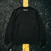 T-shirt à manches longues en coton épais avec impression DTG graphique personnalisée, style urbain streetwear 100% coton